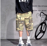 American Style Retro Workwear High Street Pu Shuai Camouflage Shorts