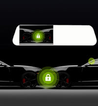 White glass white mirror new driving recorder