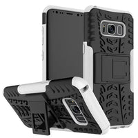 Samsung S8 plus Galaxy S8 mobile phone shell bracket colorful pattern in tire pattern inclusive fall proof sleeve