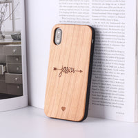 Compatible with Apple , Solid wooden phone case