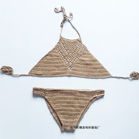 Europe explosion hook hand woven suit sexy bikinis beach bikinis bra swim suit