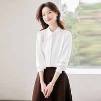 Long Sleeve Shirt Women's Professional Slim Fit Work Clothes