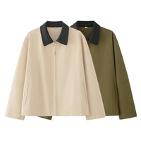 Women's Fashionable Casual Jacket With Lapel Collar