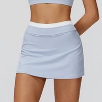 Fake Two-piece Sports Short Anti-exposure Tennis Skirt