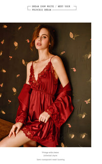 Sexy silk nightdress