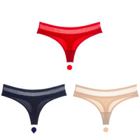 Cotton low-rise seamless women's briefs