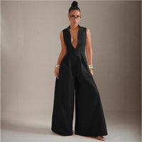 Women's Solid-color Sleeveless Zip-up Dress