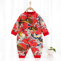 Cotton Jumpsuit Warm Newborn Crawling Suit