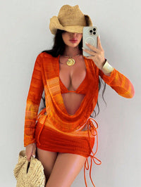 European And American Bikini Four-piece Set