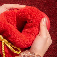 New Indoor Home Red Birthday Year Festive Woolen Slipper Winter