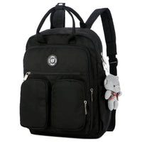 Nylon backpack college wind big school students large capacity multi-function backpack tide