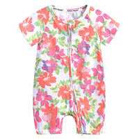 Newborn printed double zip bodysuit