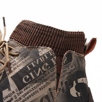 Plus size men's boots camouflage fashion