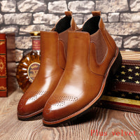 Fashion Retro Carved Warmth Men's Martin Boots