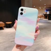 Colorful gradient marble ring bracket protector
