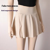 Sports Short Skirt Women's High Waist Fake Two-piece Running Fitness Skirt