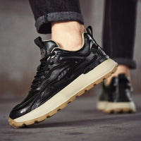Comfortable Soft Bottom Waterproof Leather Surface Sports Casual Shoes