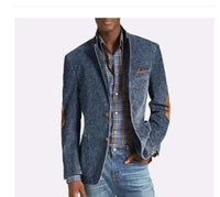Denim Suit Casual Solid Color Men's Clothing Men's Suit Mens Suits For Men Mens Clothing Outfit Man Costumes Elegant Formal Classic
