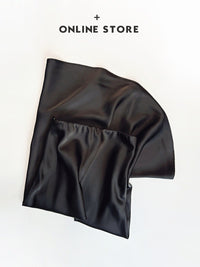 High Waist Slimming Mid-length Satin Acetate Silky Skirt