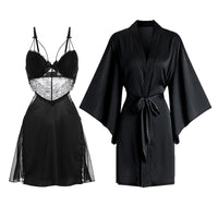 Summer Suspenders Nightdress Lace Pajamas Two-piece Suit