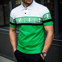 Casual Men's Lapel Polo Shirt Short-sleeve T-shirt