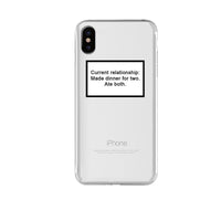 Compatible with Apple , Text transparent phone case