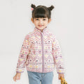 Baby Girl's Thin Fleece Printed Jacket