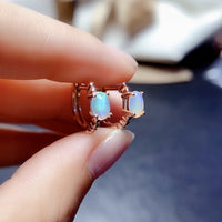 Simple S925 Silver Ear Clip Eardrop Frame Oval