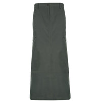 European And American Street Retro Split Skirt