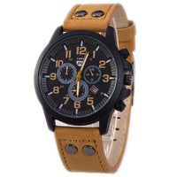 Men's Student Fashion Simple Business Belt Quartz Watch Men's