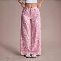 Female Loose Fit Straight Loose Wide Leg Jeans