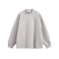 Double-sided Fleece Half Turtleneck Dralon Long-sleeved T-shirt For Autumn And Winter Warmth