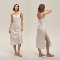 Lace Sexy Solid-Color Slip Dress For Women Loungewear Pajamas