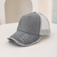 Men's And Women's Style Wide-hole Padded Edge Washed Sponge Top Patchwork Mesh Trucker Cap Trendy Baseball Cap Suitable For Daily Casual Outings Practical