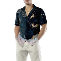 Pure Snow Dark Short Sleeved Christmas Shirt