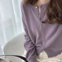 Raccoon Velvet Short Thickened Coat Cardigan Women's Design Sense Niche Small Wool Sweater