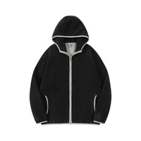 Hooded Sweater Men's Velvet Jacket Zipper