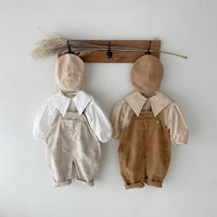 Suspender Pants Men And Women Baby Cartoon Corduroy One-piece Long Climbing