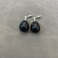 European And American Ins Tianyao Stone Big Diamond Earrings Fashion Simple Daily Personality Ins Style Exquisite High-end Generous Earrings
