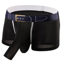 Men's Ice Silk Breathable Solid Color Boxers