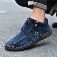 Hand-stitched Unisex Shoes With Soft Soles For Fallwinter