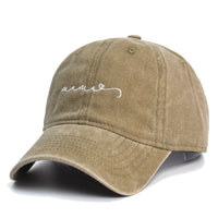 Pure Cotton Washed Old MAMA Baseball Cap
