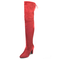 European And American Pointed Thick Heel Over The Knee Boots Stretch Boots Women
