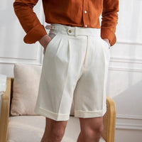Men's Gentleman Five-point Suit Pants