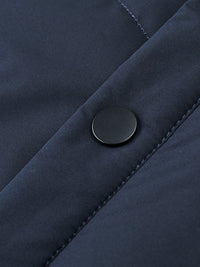 Fall Winter Men Jacket Lapel Fashion Business Lightweight Silk Cotton-padded Coat