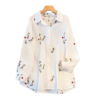 Fashion Personality Female Letter Embroidered Top