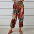 Fashion Floral Print Casual Jumpsuit Lady's Pants