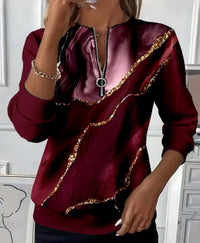 Long Sleeve Women's T-Shirt Halloween Christmas Print Sweatshirt Casual Sweater Top
