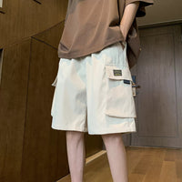 Japanese Style Outer Wear Big Workwear With Pocket Shorts