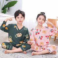 Children's Summer Thin Print Homewear Set